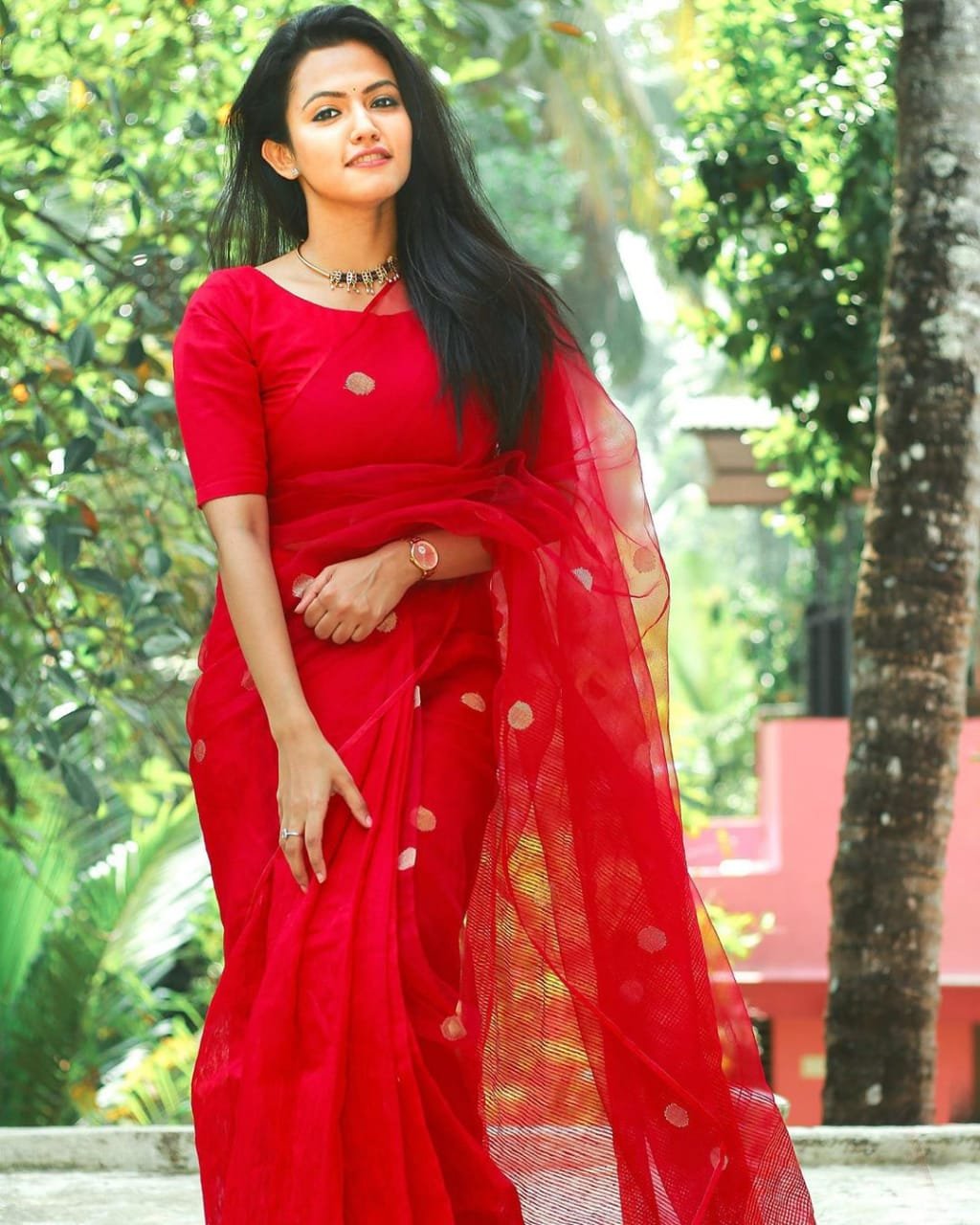 Manoharam-Heroine-Aparna-Das-In-Red-Saree