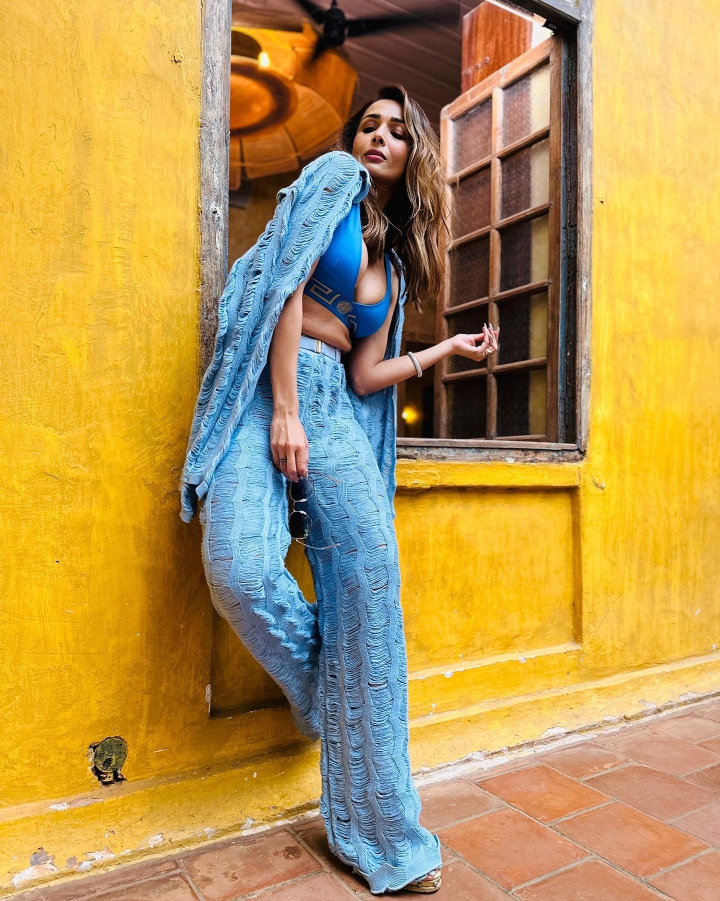 Malaika-Arora-in-Blue-Jacket-1