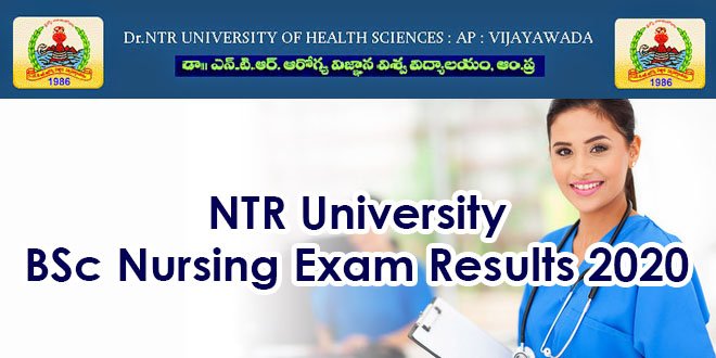 NTR University BSc Nursing Exam Results 2020
