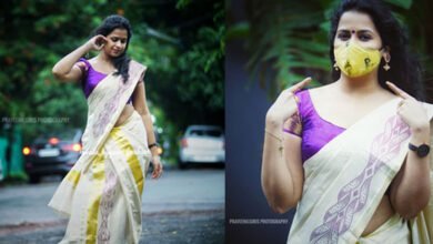 Sadhika Venugopal latest photoshoot in Kerala Saree
