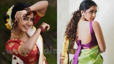 Anupama Parameswaran in saree