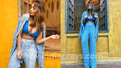 Malaika Arora in Blue Jacket