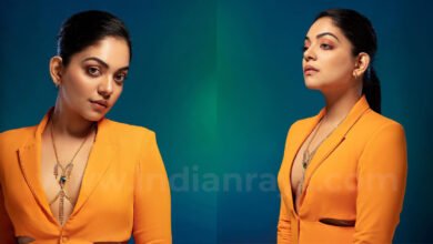 Ahaana Krishna Photos In Orange Dress